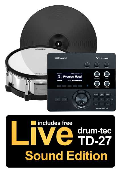 Roland TD-27 Upgrade Pack inkl. Live Sound Edition | drum-tec