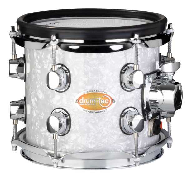drum-tec pro custom Tom 8" x 7" (white pearl)